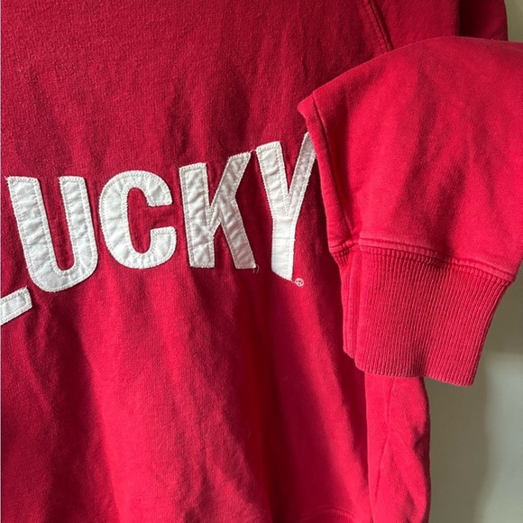 Vintage Lucky Brand Red Crewneck Sweater - Picture 2 of 10